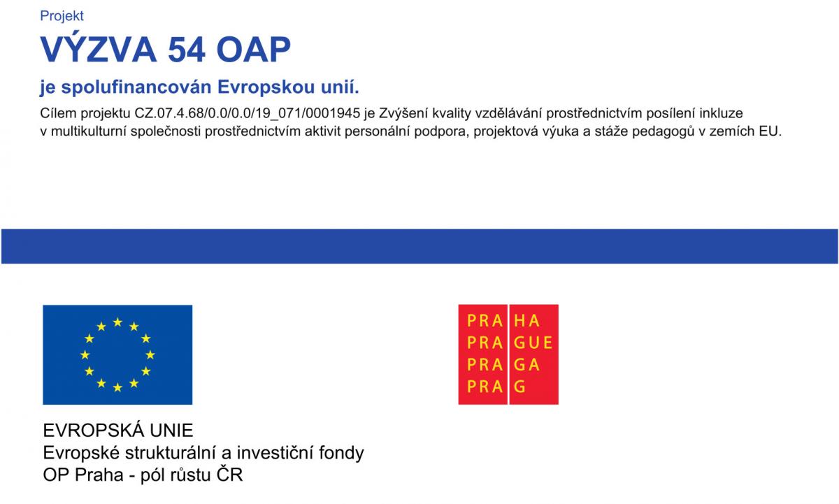 Projekt, VÝZVA 54 OAP spolufinancován Evropskou unií